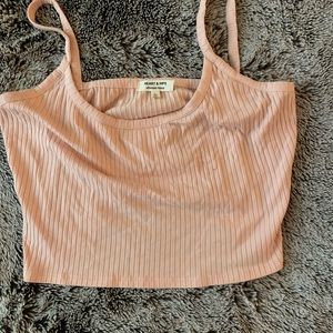 PacSun pink tank crop